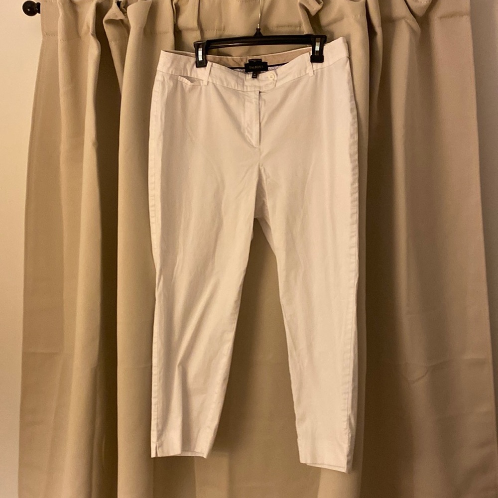 Talbots White Cropped Pants